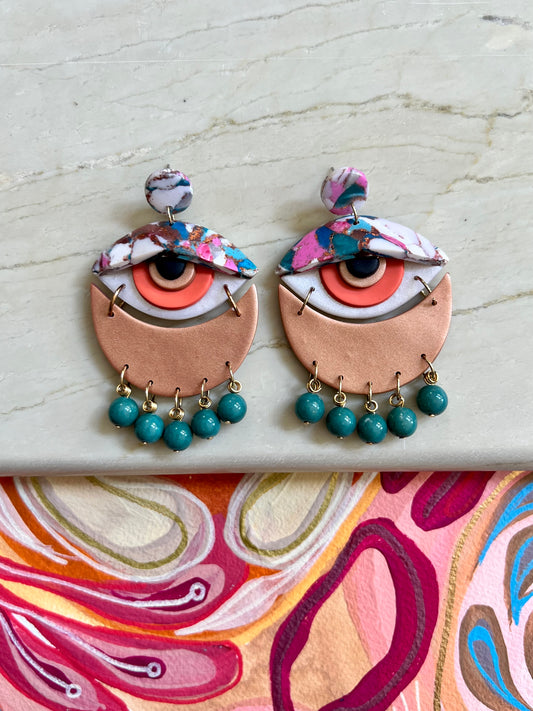 Evil Eye Statement Earrings